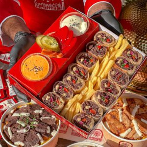 وجبة شاورما عربي لحمة دبل