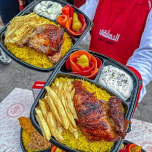 وجبة صدور فراخ مشوية