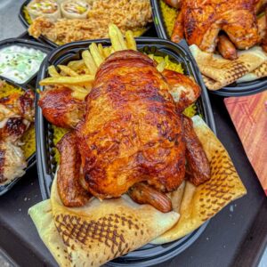 فرخة مشوية سادة