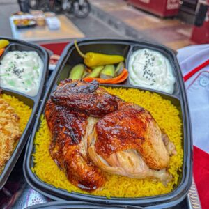 نص فرخة مشوية شواية