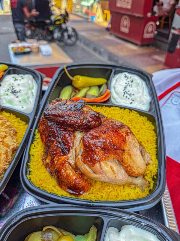 نص فرخة مشوية شواية