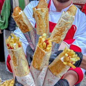 بطاطس شاورما موتزريلا