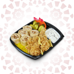 ٥ قطع شاورما عربي + ٢ قطعة كرسبي