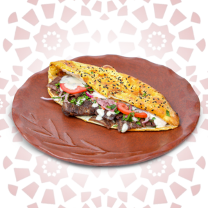 شاورما لحمة خبز سمون