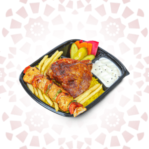 ٤ قطع شيش + ١/٤ فرخة